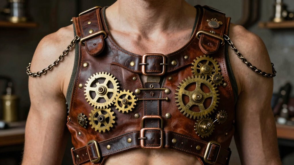 victorian inspired mechanical harness design