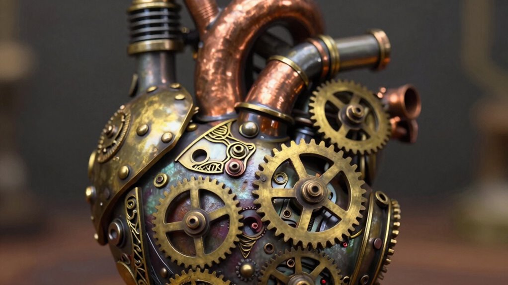 victorian inspired mechanical heart
