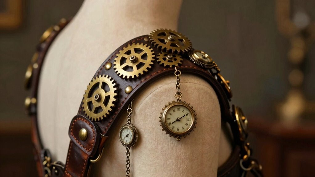 victorian inspired mechanical shoulder accessories