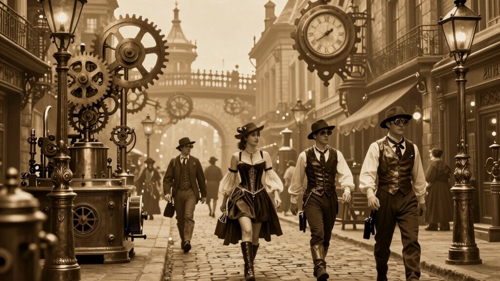 victorian inspired nostalgic futuristic craftsmanship
