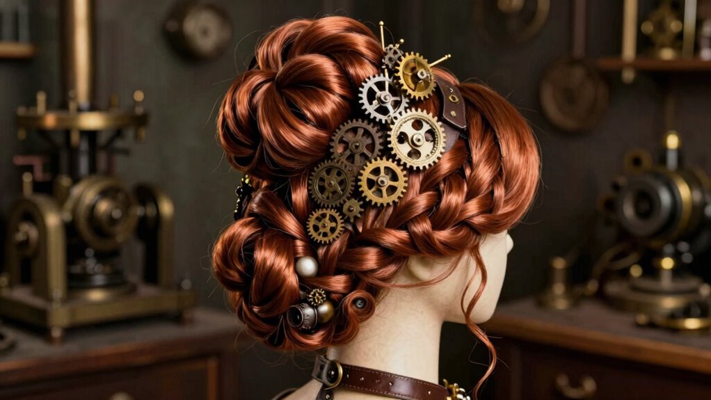 victorian inspired steampunk hairstyles
