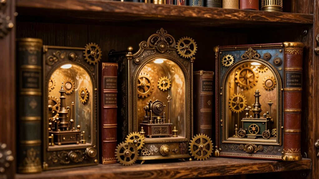 victorian mechanical steampunk accents