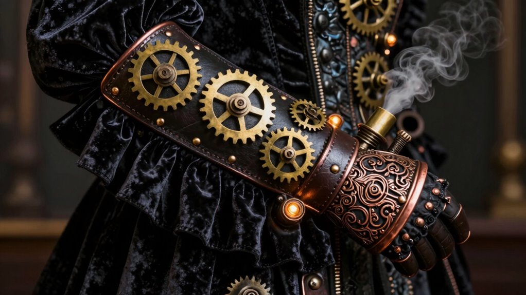 victorian meets industrial sleeve fusion
