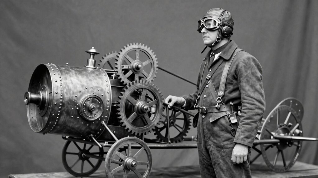 vintage airship engineering inspiration