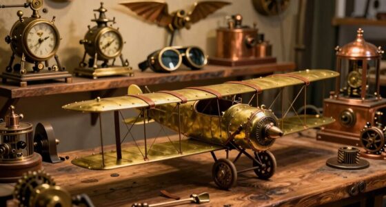 vintage flight inspires steampunk