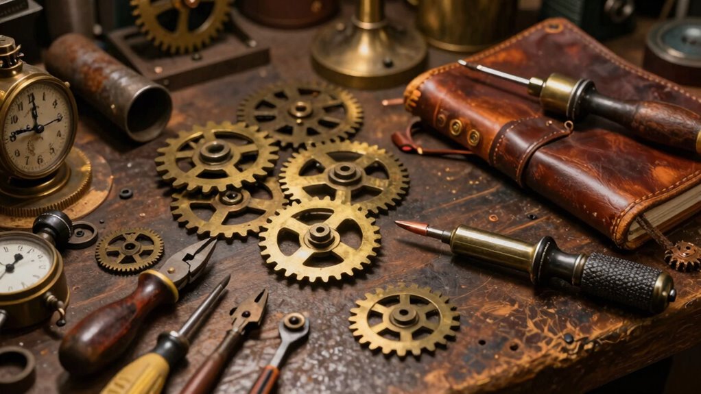 vintage gear for steampunk creations