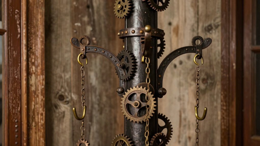 vintage industrial coat racks