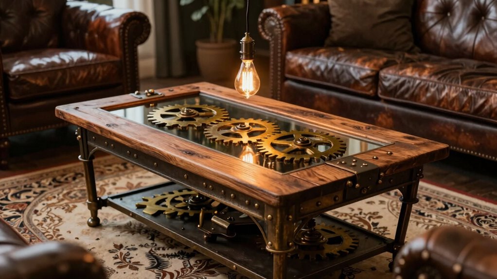 vintage industrial coffee decor