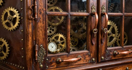 vintage industrial metal accents