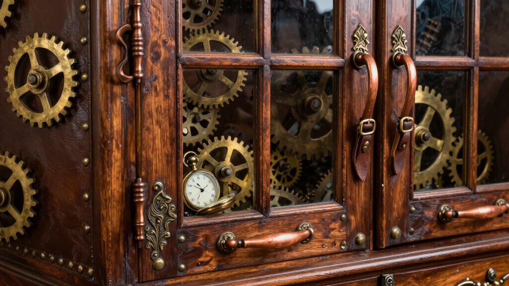 vintage industrial metal accents