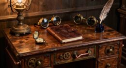 vintage industrial metal accents