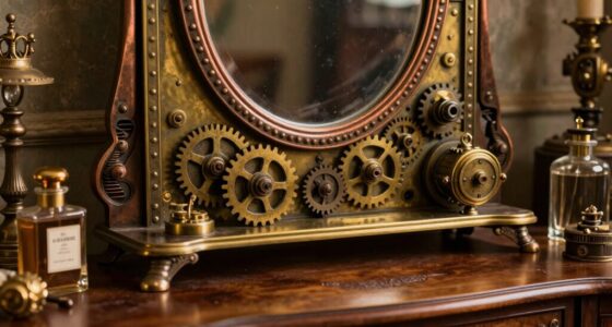 vintage industrial mirror decor