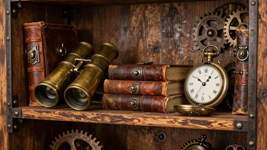 vintage industrial steampunk decor