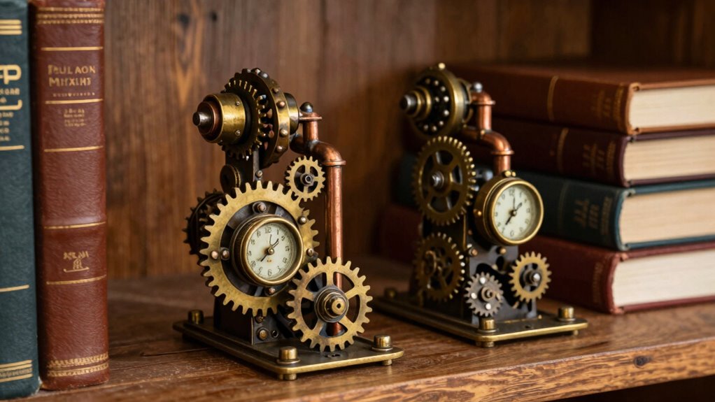 vintage industrial steampunk decor