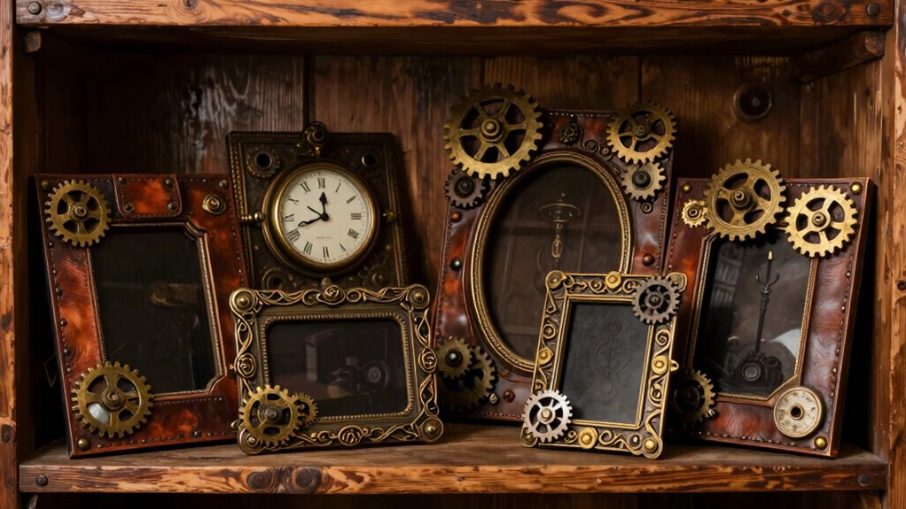 vintage industrial steampunk decor