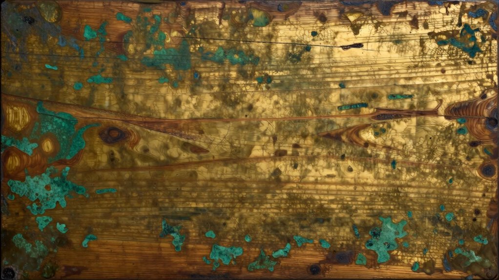 weathered brass vintage finish
