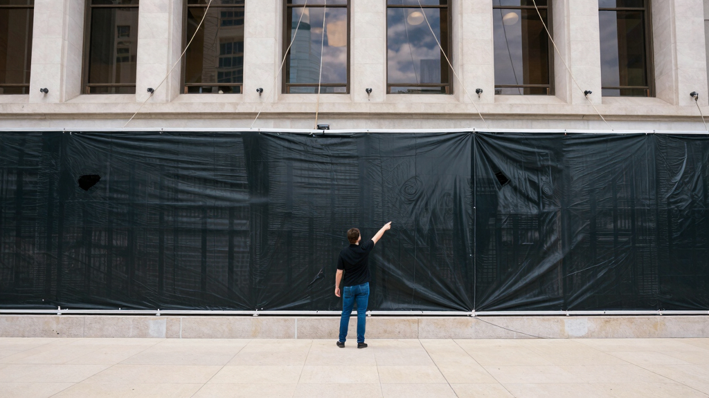 Judge asks the Kennedy Center to explain tarps covering the building