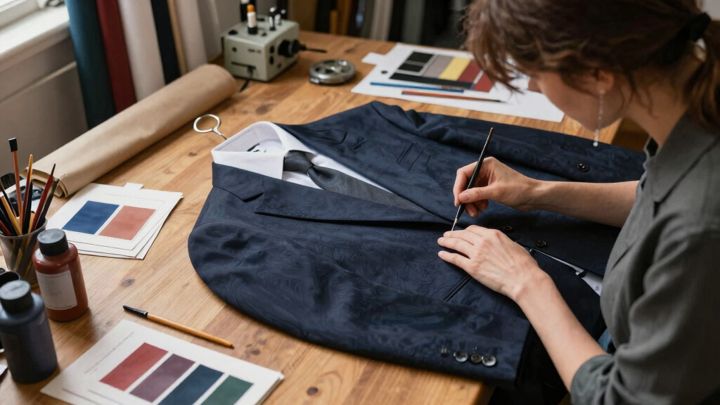 Amelia Cross Blends Bespoke Tailoring and Trompe-L’œil Painting in Her Sartorial Studies