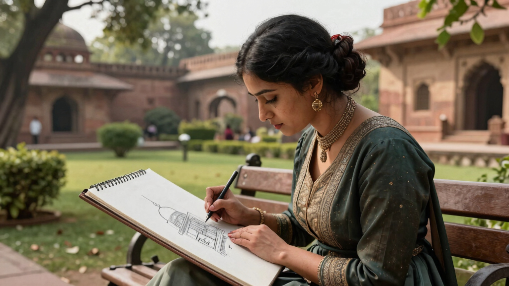 An Englishwoman Who Sketched India Before Photography Took Hold