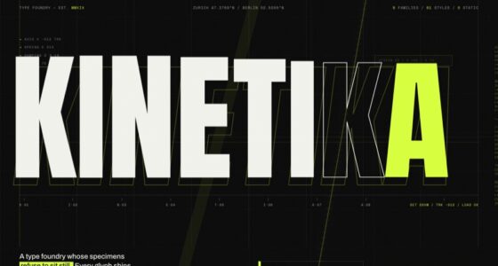 KINETIKA — The Type Foundry That Refuses to Sit Still — Physical Material Animation (FABLE/175, room 5)