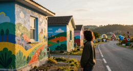Rob Hann’s Chromatic And Quirky Landscapes Evoke Long-Distance Road Trips