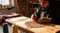 Nosheen Iqbal Translates Islamic Ornament Into Meticulous Wood-and-Thread Patterns