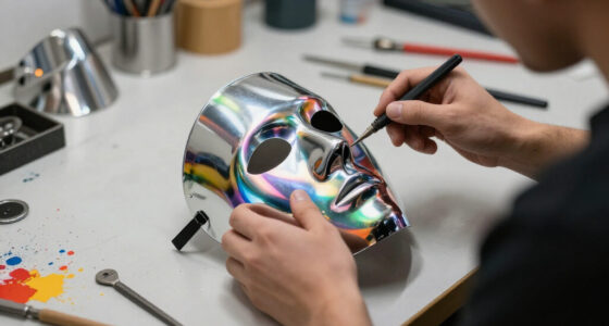 Reflections Dazzle In The Hyperrealistic Chrome Faces Of Kip Omolade’s Vivid Portraits