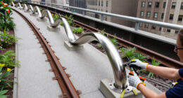 A Twisted Sculpture Lands On Manhattan's High Line