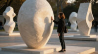 Across Two Exhibitions, Jaume Plensa’s Monumental Sculptures Unite Scale And Material