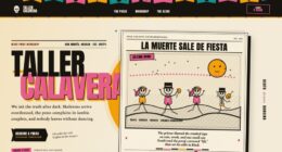 Taller Calavera — Death, Drawn Dancing — Modular SVG Composition (FABLE/175, room 92)