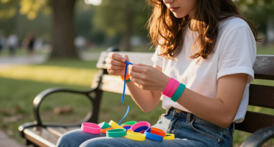 Hannah Beuchler Loops Thousands Of Colorful Loom Bands Like Brushstrokes