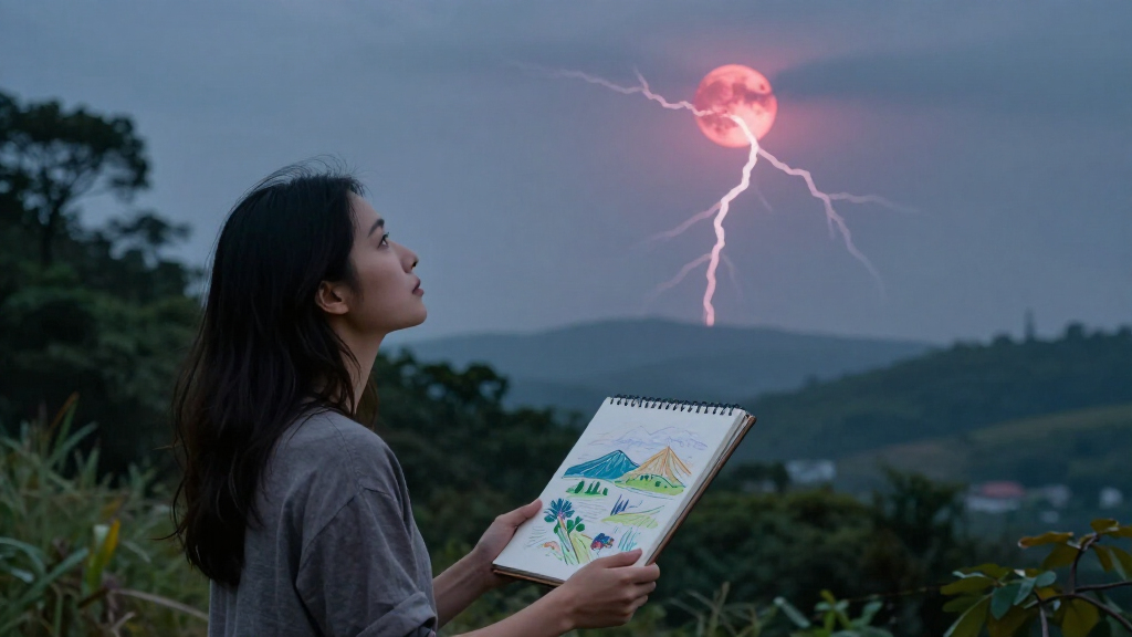 Red Moons And Lightning Illuminate Sarah Lee’s Uncanny Landscapes