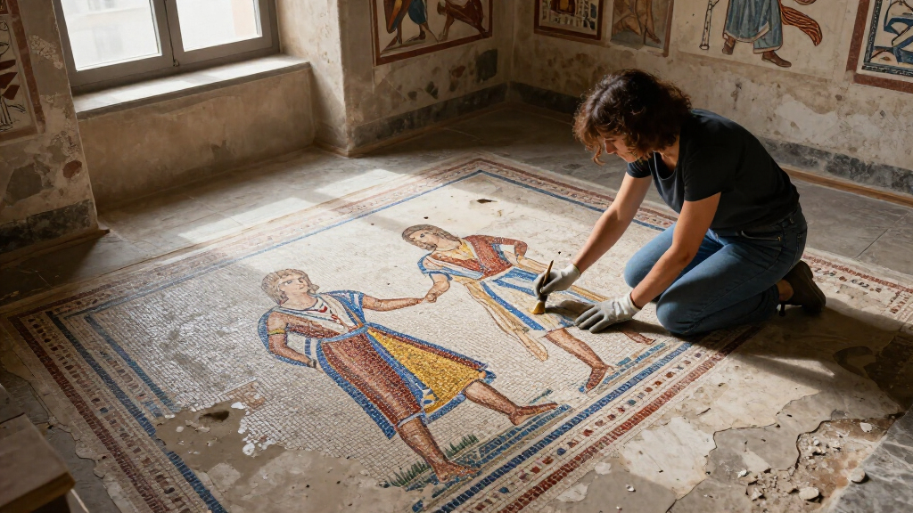 The Breathtaking Sight Of Ancient Rome's Largest Surviving Wall Mosaic