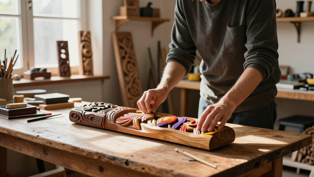 Through Carved Wooden Assemblages, Daniel Minter Communes With The Spiritual
