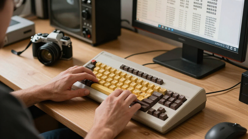 A Font Recreated From Photographs Of Classic Commodore 64 Keycaps