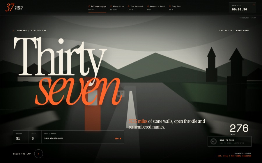 Thirtyseven — The Mountain Course — Motion-to-memento storytelling (FABLE/175, room 144)