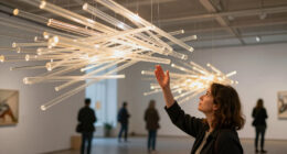 In ‘Aeolus,’ DRIFT Suspends Illuminated Glass Rods In A Sculpture Of The Wind