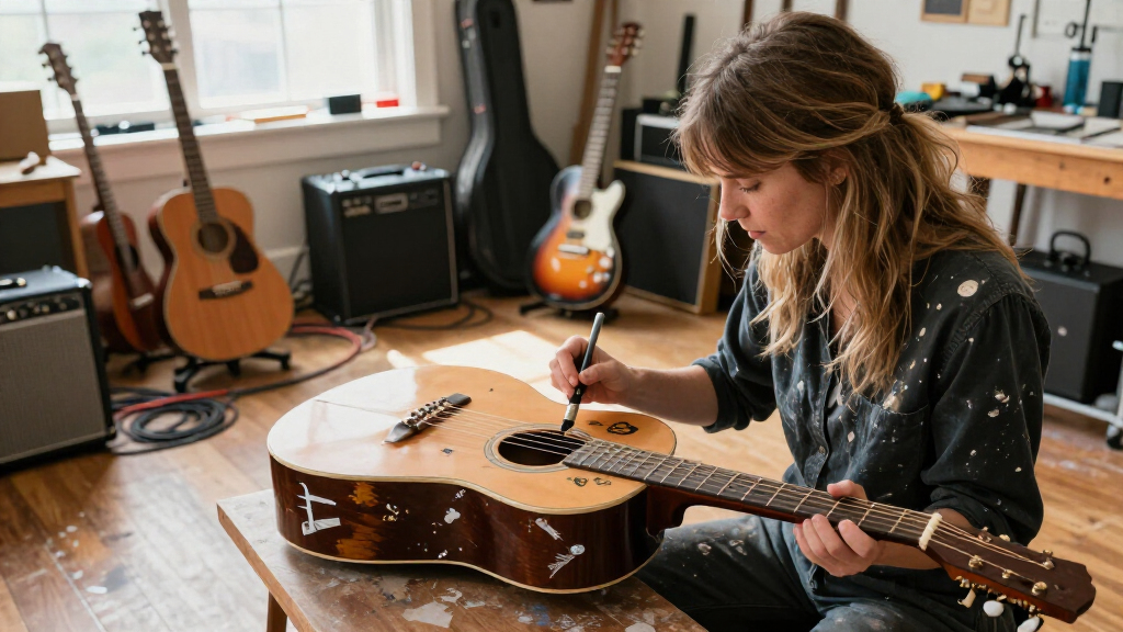 Meet The Painter Adorning Phoebe Bridgers’s Guitars