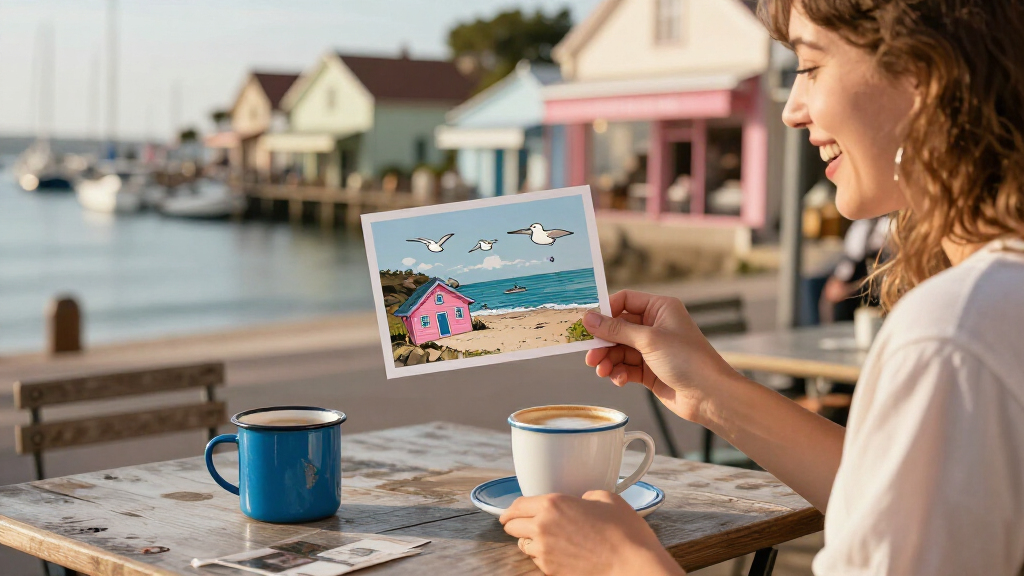 Wish You Were Here! Rose Sanderson’s Witty Postcards Conjure A Strange Reality