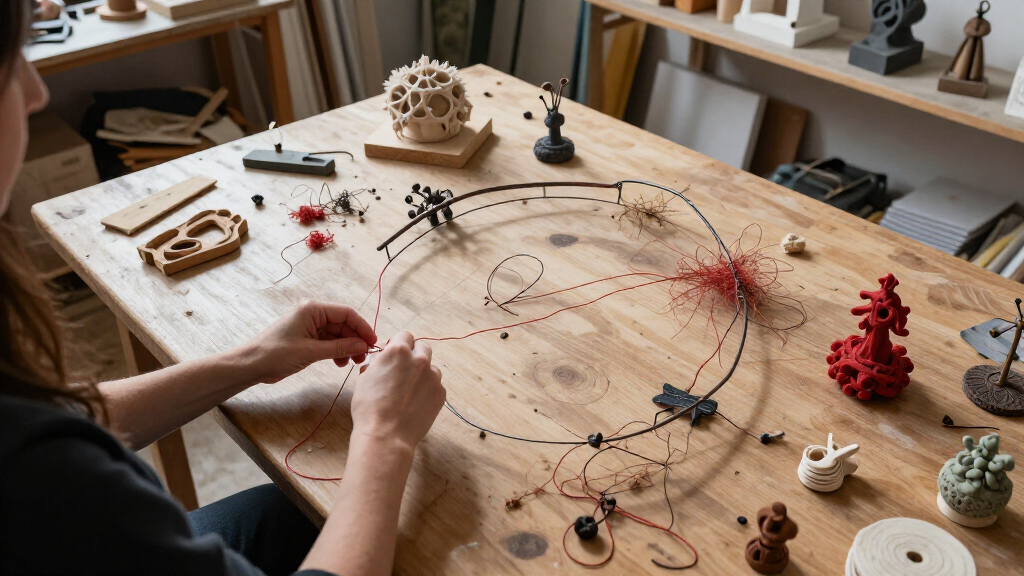 Woo Jin Joo Conjures Mythic Tales From Uncanny Sculptures Of Fiber And Found Objects